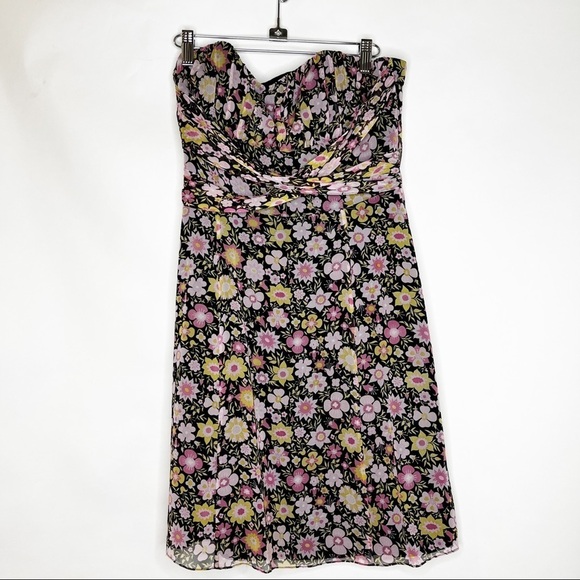 Shoshanna | Floral Strapless Mini Dress - Picture 2 of 7